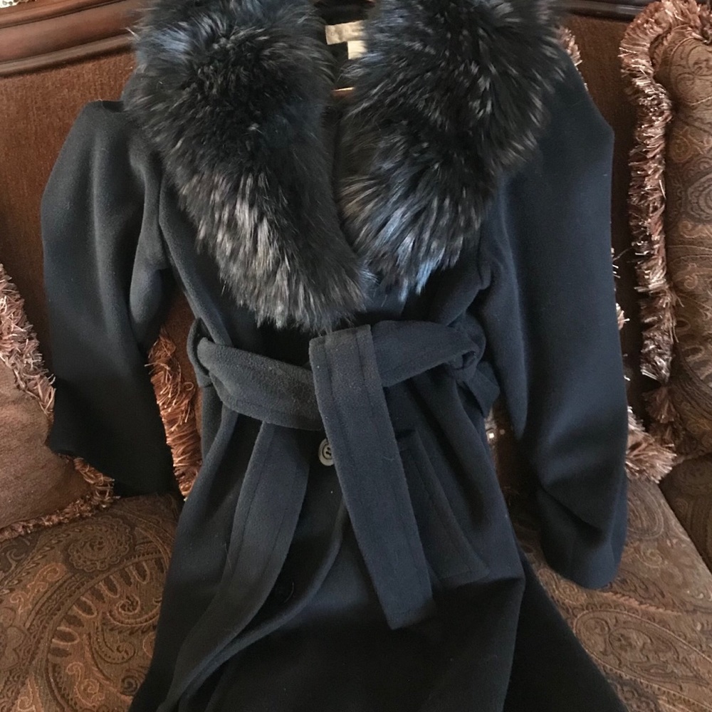 DONCASTER COAT LARGE FOX COLLAR LADIES SIZE XL - Picture 3 of 13